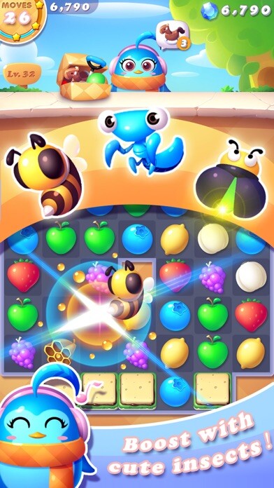 Emulate iPhone app Juice Splash Mania using MyAndroid