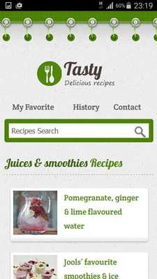 Emulate Android APK Juices Smoothies Recipe