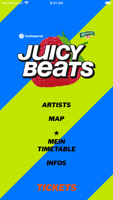Emulate iPhone app JUICY BEATS Festival Guide using MyAndroid Emulate iPhone app JUICY BEATS Festival Guide using MyAndroid