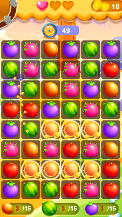 Emulate iPhone app Juicy Fruit Match 3 using MyAndroid Emulate iPhone app Juicy Fruit Match 3 using MyAndroid