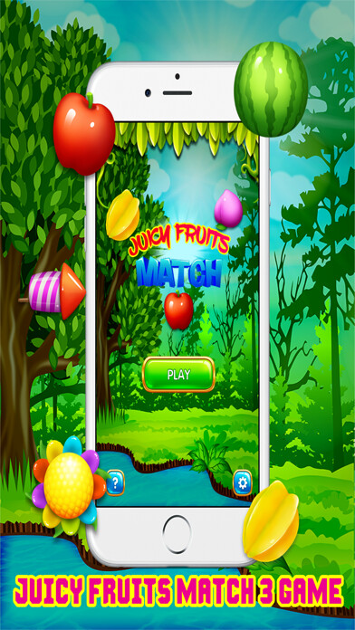 Emulate iPhone app Juicy Fruits Land Shoot - Match 3 Free Game HD using MyAndroid