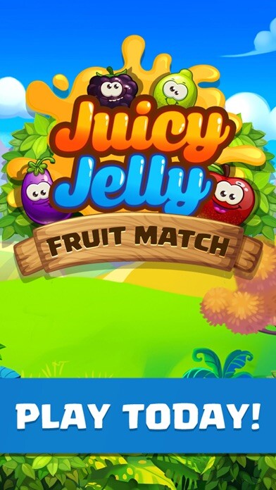 Emulate iPhone app Juicy Jelly Fruit Match - Sweet Puzzle Jam using MyAndroid