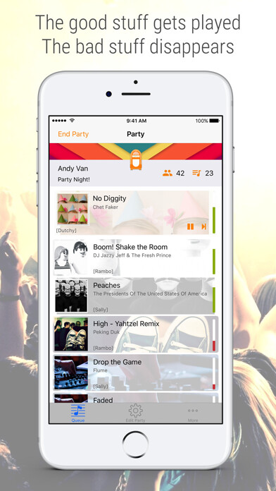 Emulate iPhone app Jukestar - Jukebox for Spotify using MyAndroid Emulate iPhone app Jukestar - Jukebox for Spotify using MyAndroid