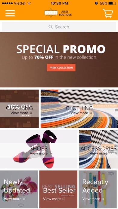 Emulate iPhone app Jules Fashion using MyAndroid Emulate iPhone app Jules Fashion using MyAndroid