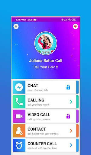Run android online APK Juliana Baltar Call - Fake video call from MyAndroid or emulate Juliana Baltar Call - Fake video call using MyAndroid