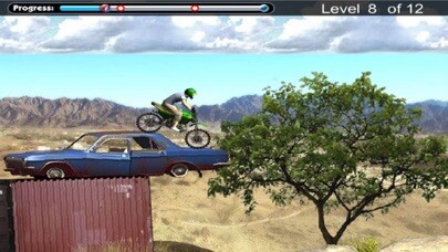Emulate iPhone app Jumping Motorcycle:Hill Racing using MyAndroid