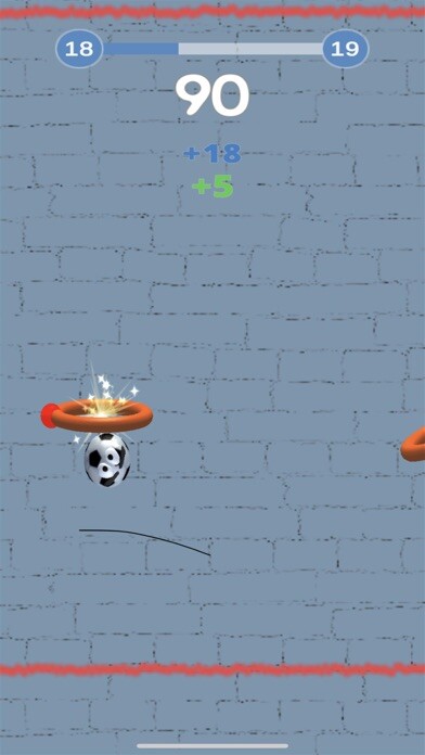 Emulate iPhone app Jump Shot - Bouncing Ball Game using MyAndroid