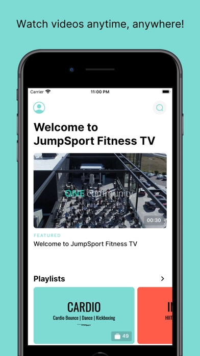 Emulate iPhone app JumpSport Fitness TV using MyAndroid