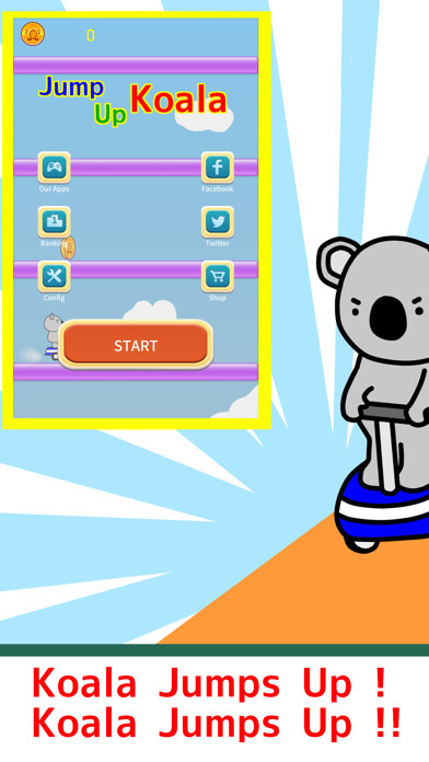 Emulate iPhone app Jump Up Koala using MyAndroid