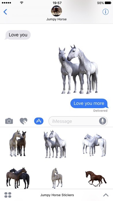 Emulate iPhone app Jumpy Horse Stickers using MyAndroid Emulate iPhone app Jumpy Horse Stickers using MyAndroid