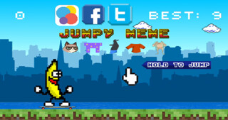Emulate iPhone app Jumpy Meme - Free using MyAndroid