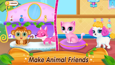 Emulate iPhone app Jungle Animal Beauty Salon using MyAndroid