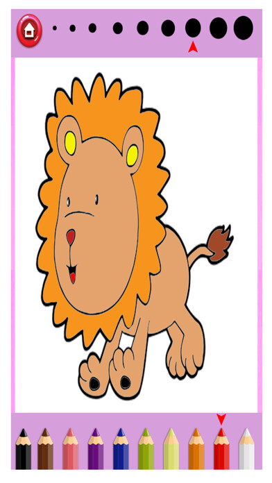 Emulate iPhone app Jungle Animals Coloring Book - Finger Paint Book using MyAndroid