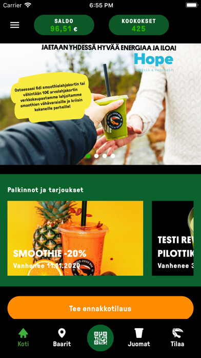 Emulate iPhone app Jungle Juice Bar using MyAndroid