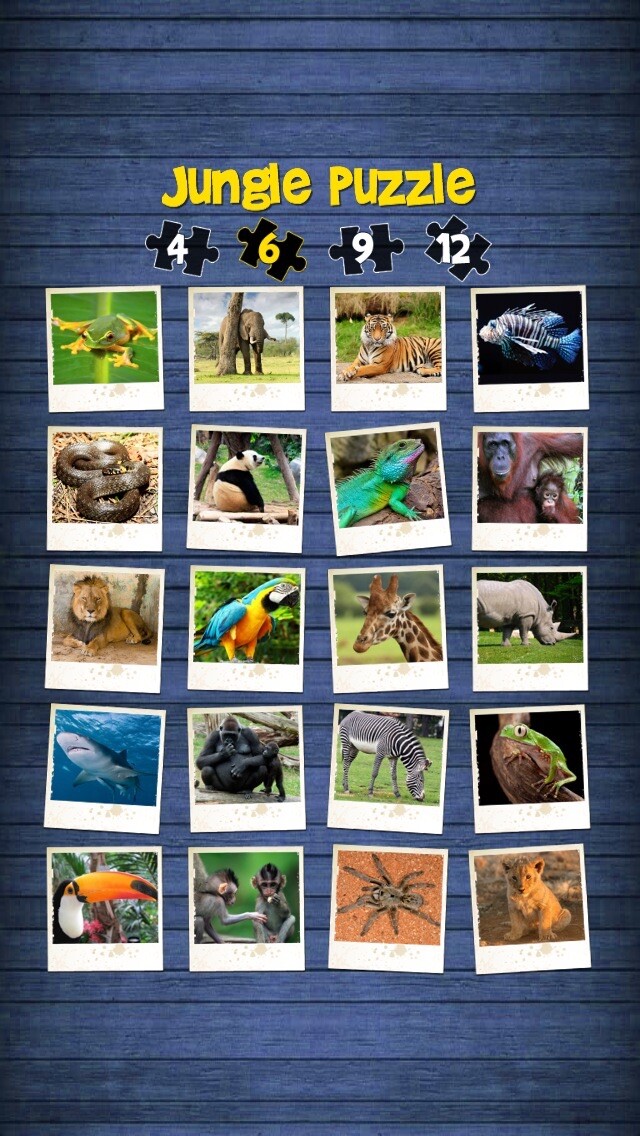 Emulate iPhone app Jungle puzzle - jigsaw puzzle for kids using MyAndroid Emulate iPhone app Jungle puzzle - jigsaw puzzle for kids using MyAndroid