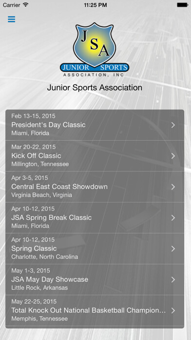 Emulate iPhone app Junior Sports Association using MyAndroid Emulate iPhone app Junior Sports Association using MyAndroid