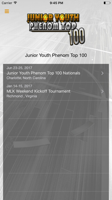 Emulate iPhone app Junior Youth Phenom Top 100 using MyAndroid Emulate iPhone app Junior Youth Phenom Top 100 using MyAndroid