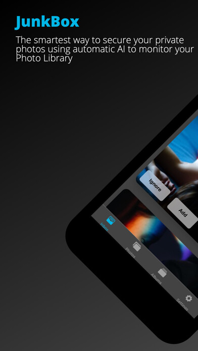 Emulate iPhone app JunkBox - Smart Photo Vault using MyAndroid