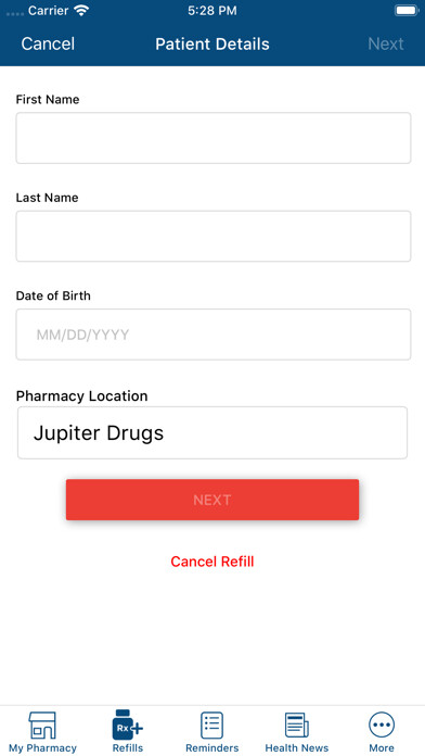 Emulate iPhone app Jupiter Drugs using MyAndroid