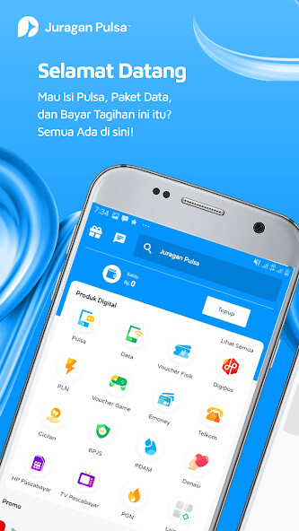 Run android online APK Juragan Pulsa - App Agen Pulsa from MyAndroid or emulate Juragan Pulsa - App Agen Pulsa using MyAndroid