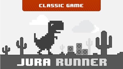 Emulate iPhone app Jura Runner - The Jumping Chrome Dinosaur Game using MyAndroid