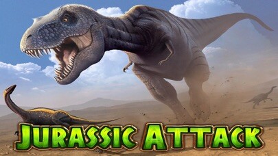 Emulate iPhone app Jurassic Dinosaurs Attack vs Gangstar Shooter Free Games using MyAndroid