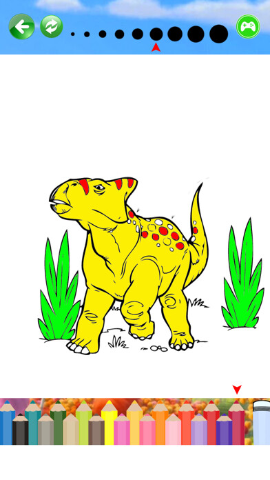Emulate iPhone app Jurassic Dinosaurs Coloring Pages Game using MyAndroid Emulate iPhone app Jurassic Dinosaurs Coloring Pages Game using MyAndroid