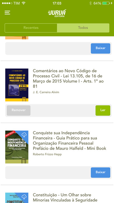 Emulate iPhone app Juruá eBooks using MyAndroid Emulate iPhone app Juruá eBooks using MyAndroid
