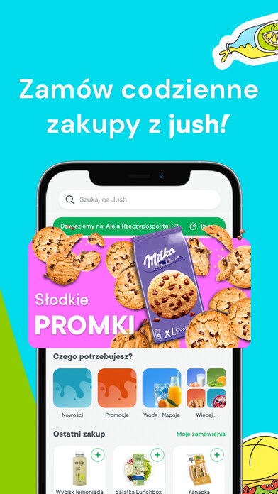 Emulate iPhone app Jush - Zakupy w 15 minut using MyAndroid