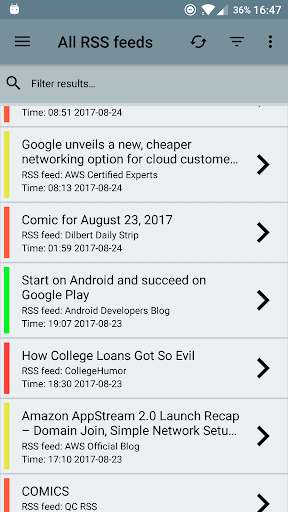 Run android online APK Just Another RSS Feed Aggregator from MyAndroid or emulate Just Another RSS Feed Aggregator using MyAndroid