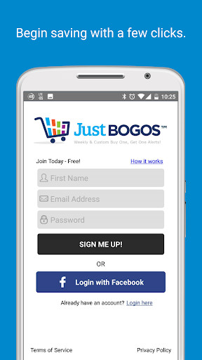 Run android online APK JustBOGOS - Grocery Deal Alerts from MyAndroid or emulate JustBOGOS - Grocery Deal Alerts using MyAndroid