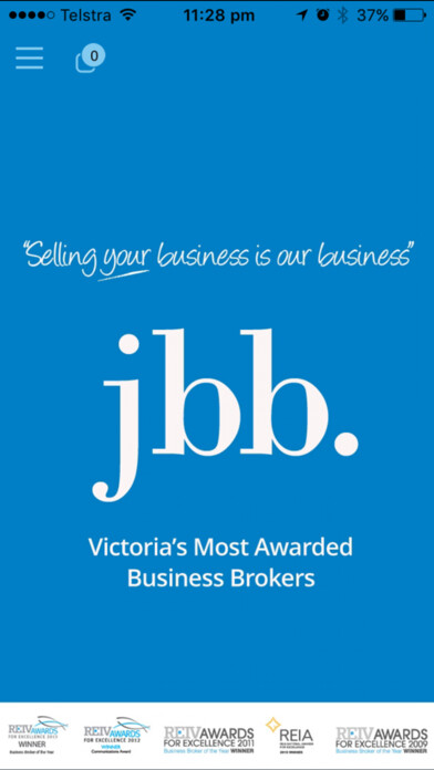 Emulate iPhone app Just Business Brokers using MyAndroid