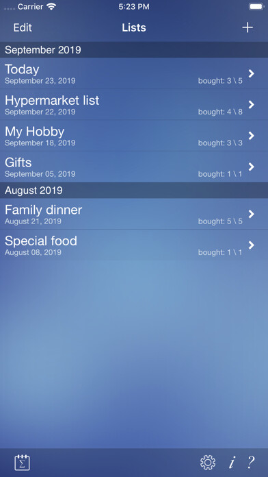 Emulate iPhone app Just Buy! shopping list using MyAndroid Emulate iPhone app Just Buy! shopping list using MyAndroid