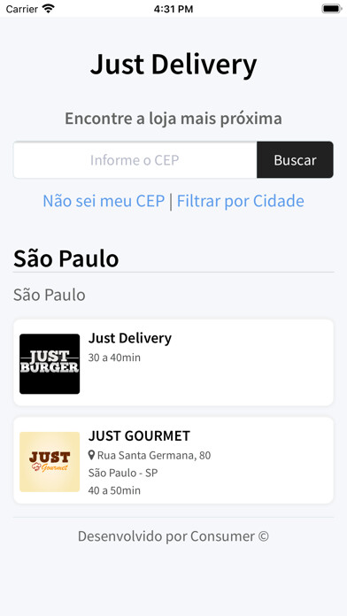 Emulate iPhone app JUST DELIVERY using MyAndroid Emulate iPhone app JUST DELIVERY using MyAndroid