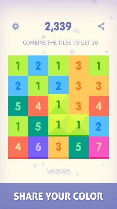 Emulate iPhone app Just Get 10 - Simple fun sudoku puzzle lumosity game with new challenge using MyAndroid