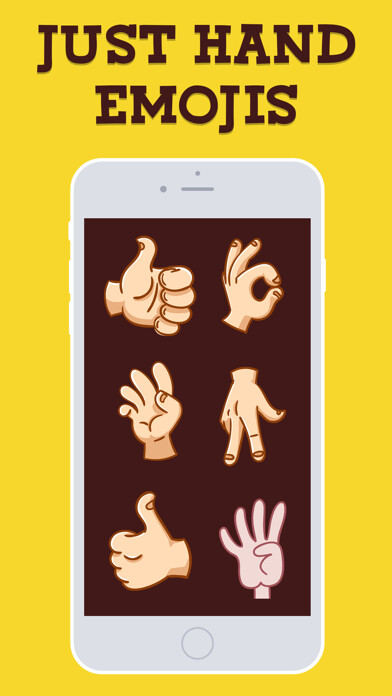 Emulate iPhone app Just Hand Emojis using MyAndroid