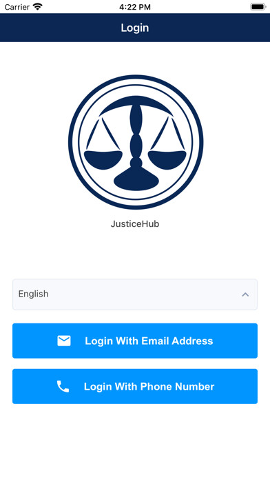 Emulate iPhone app JusticeHub using MyAndroid
