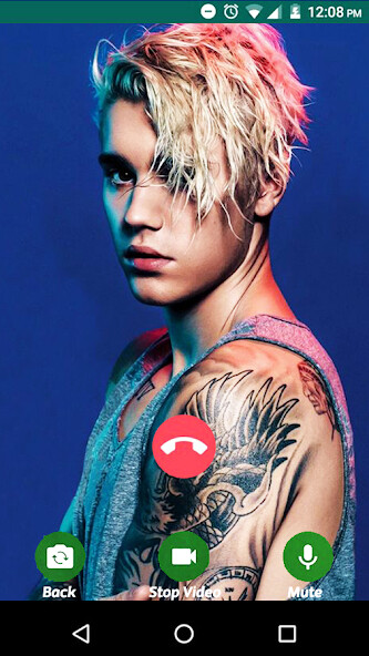 Run android online APK Justin Bieber Fake Chat  Video Call from MyAndroid or emulate Justin Bieber Fake Chat  Video Call using MyAndroid