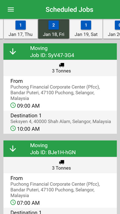 Emulate iPhone app Just Lorry Driver using MyAndroid