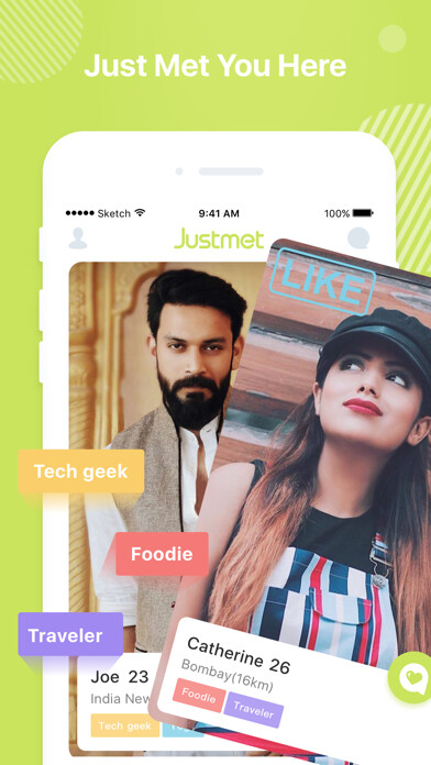 Emulate iPhone app Justmet-Social&Dating App using MyAndroid
