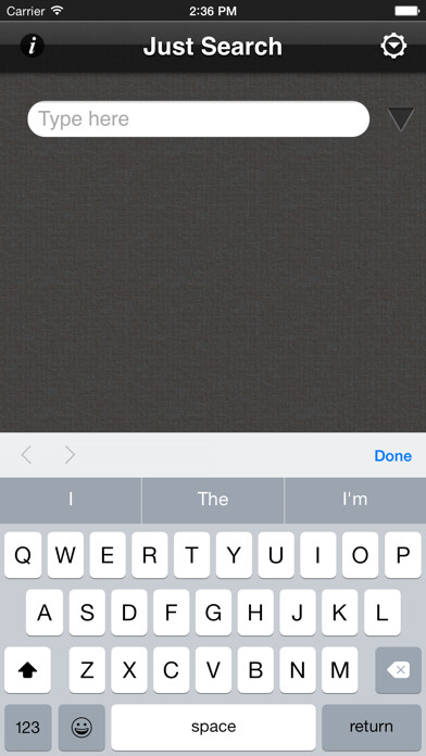 Emulate iPhone app Just Search - Free using MyAndroid Emulate iPhone app Just Search - Free using MyAndroid