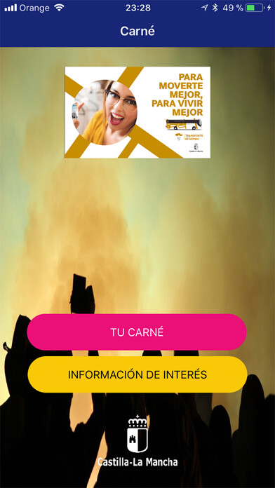 Emulate iPhone app Juventud CLM using MyAndroid