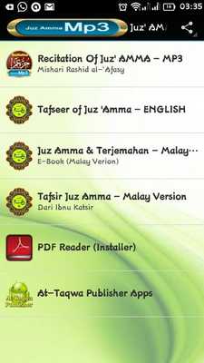 Emulate Android APK Juz AMMA Recitation - MP3 Emulate Android APK Juz AMMA Recitation - MP3