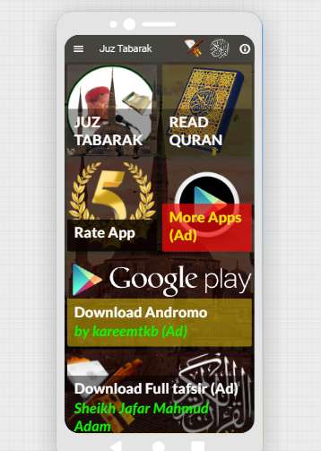 Run android online APK Juz Tabarak Malam Jafar from MyAndroid or emulate Juz Tabarak Malam Jafar using MyAndroid