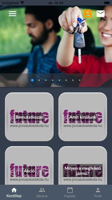 Emulate iPhone app Jöv? Autósiskola using MyAndroid Emulate iPhone app Jöv? Autósiskola using MyAndroid