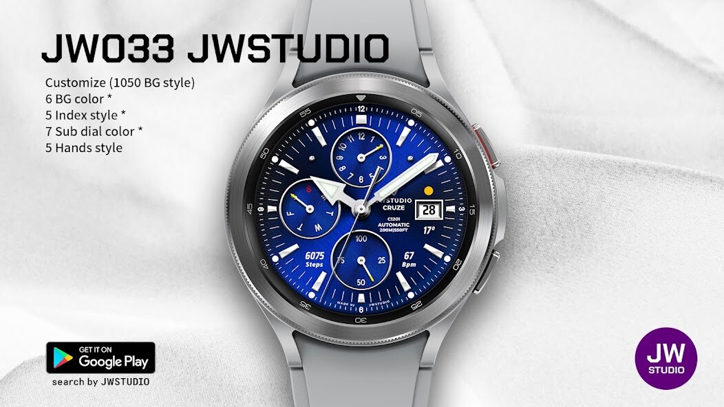 Run android online APK JW033 jwstudio watchface from MyAndroid or emulate JW033 jwstudio watchface using MyAndroid