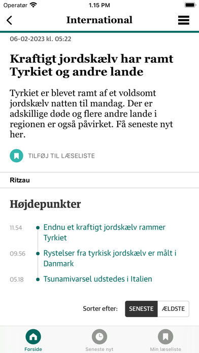 Emulate iPhone app Jyllands-Posten Nyheder using MyAndroid Emulate iPhone app Jyllands-Posten Nyheder using MyAndroid