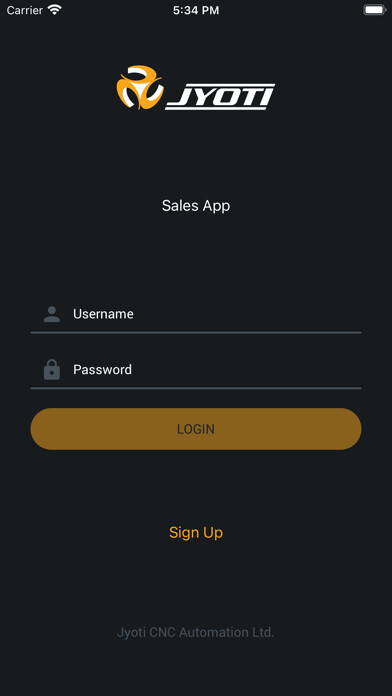 Emulate iPhone app Jyoti Sales using MyAndroid