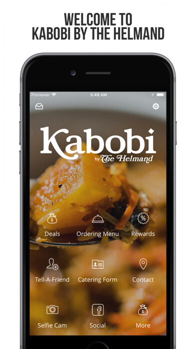 Emulate iPhone app Kabobi by The Helmand using MyAndroid Emulate iPhone app Kabobi by The Helmand using MyAndroid
