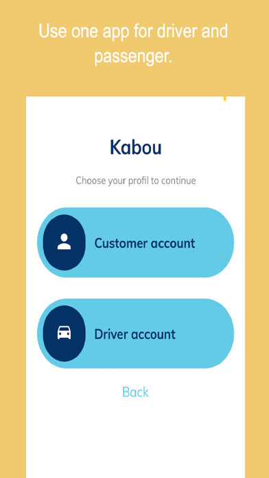 Emulate iPhone app Kabou- Ridesharing App in Town using MyAndroid Emulate iPhone app Kabou- Ridesharing App in Town using MyAndroid